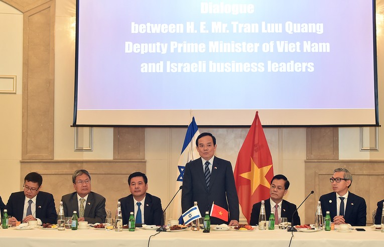 Ph&oacute; Phiên bản chính thức của 555Win Trần Lưu Quang tiếp c&aacute;c Trang Nhà Cái 555win.com - Đăng Nhập +555k Israel. Ảnh: VGP