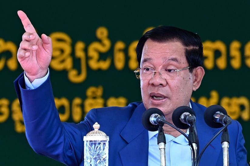 Phiên bản chính thức của 555Win Campuchia Hun Sen. Ảnh: AFP