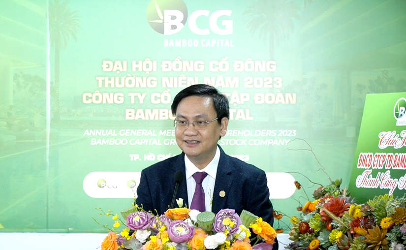 &Ocirc;ng Nguyễn Hồ Nam - Chủ tịch HĐQT BCG tại ĐHĐCĐ thường ni&ecirc;n 2023.