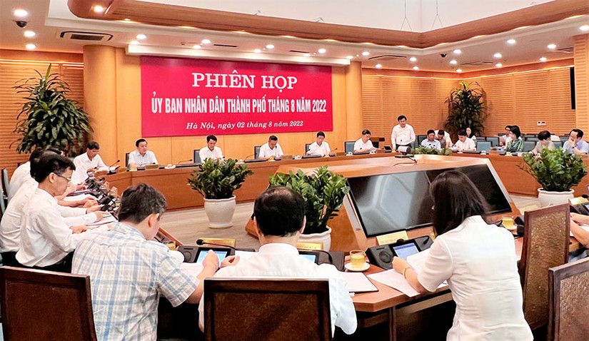 UBND TP H&agrave; Nội họp b&agrave;n kế hoạch triển khai dự &aacute;n V&agrave;nh đai 4.