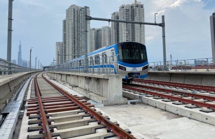 T&agrave;u Metro số 1 (Bến Th&agrave;nh - Suối Ti&ecirc;n). Nguồn: VGP.
