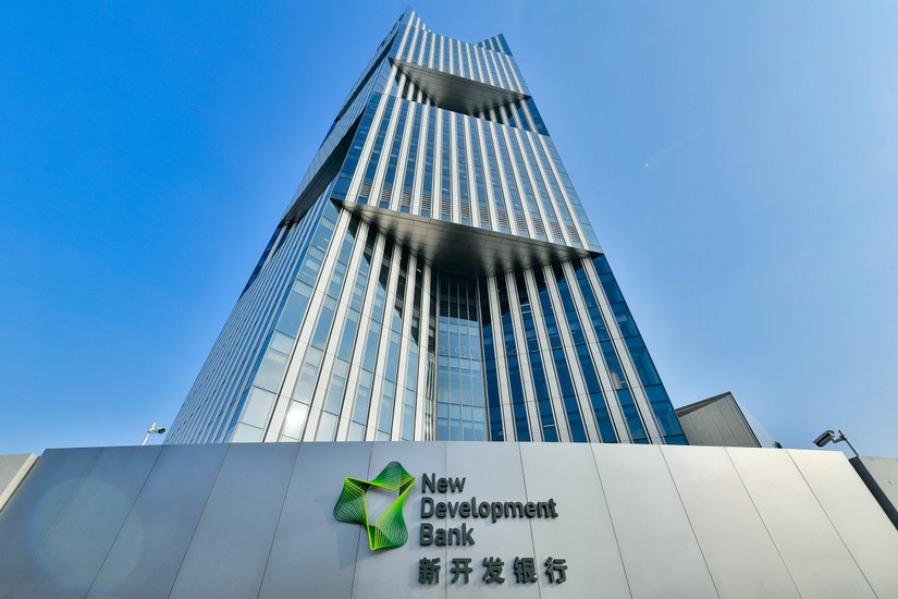 Trụ sở Ng&acirc;n h&agrave;ng Ph&aacute;t triển Mới tại Thượng Hải, Trung Quốc. Ảnh: NDB