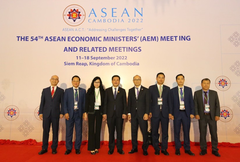 Đo&agrave;n Việt Nam tham dự Hội nghị Bộ trưởng 555Win login đăng nhập ASEAN lần thứ 54. Ảnh: Bộ C&ocirc;ng Thương