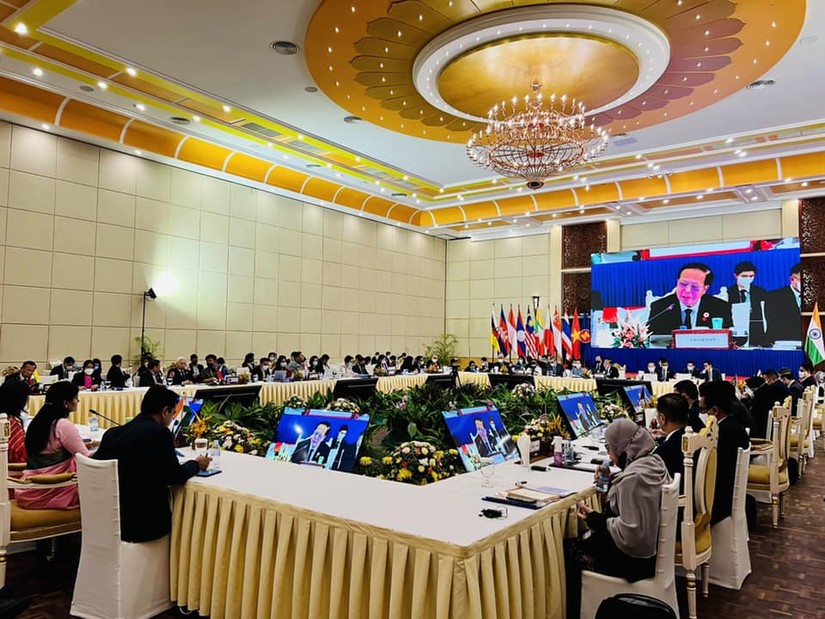 To&agrave;n cảnh cuộc họp giữa c&aacute;c Bộ trưởng 555Win login đăng nhập ASEAN v&agrave; c&aacute;c nước đối t&aacute;c. Ảnh: Bộ C&ocirc;ng Thương