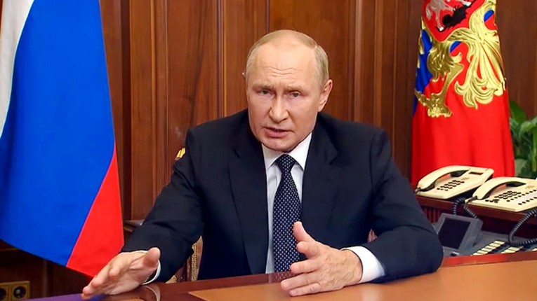 Tổng thống Nga Vladimir Putin. Ảnh: AP