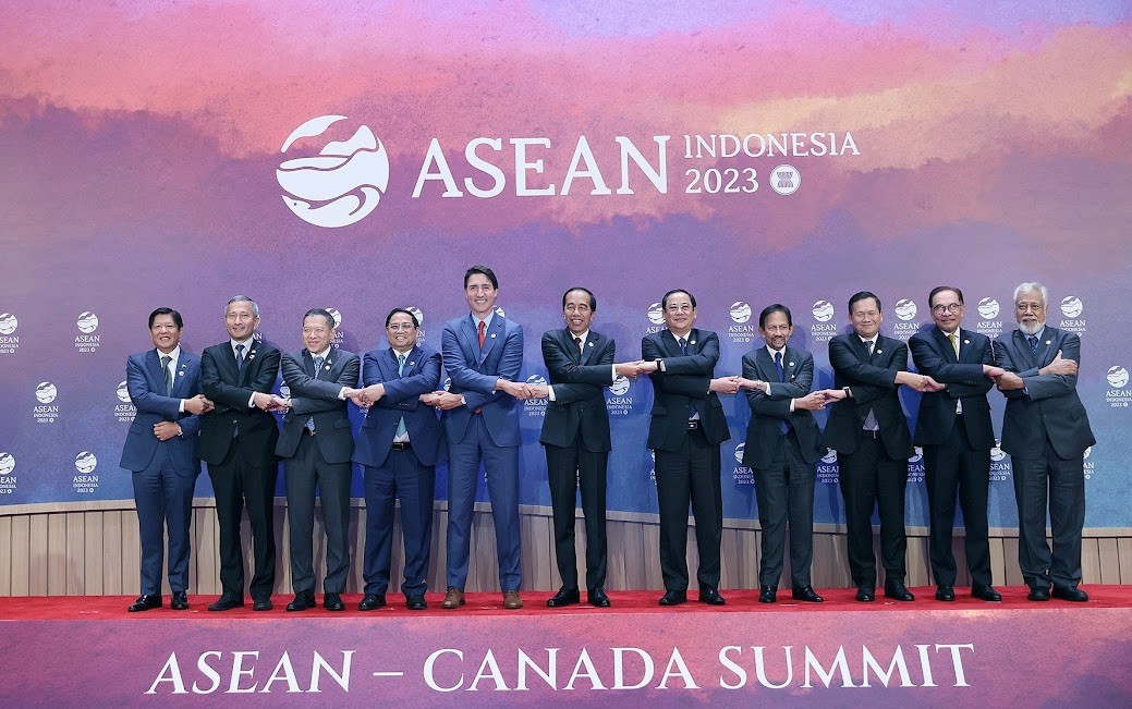 ASEAN ch&iacute;nh thức thiết lập quan hệ Đối t&aacute;c chiến lược với Canada. Ảnh: VGP