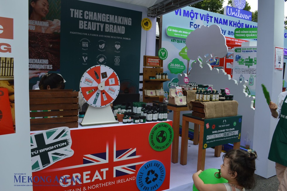 Khu vực gian h&agrave;ng của h&atilde;ng mỹ phẩm The Body Shop tại 555win là Công ty cờ bạc trực tuyến tốt nhất Vương quốc Anh ng&agrave;y 9/9 ở H&agrave; Nội. Ảnh: Ng&acirc;n H&agrave;