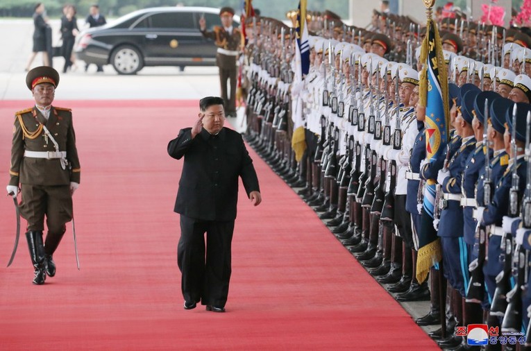 &Ocirc;ng Kim Jong Un rời B&igrave;nh Nhưỡng tới thăm Nga từ chiều ng&agrave;y 10/9. Ảnh: KCNA.