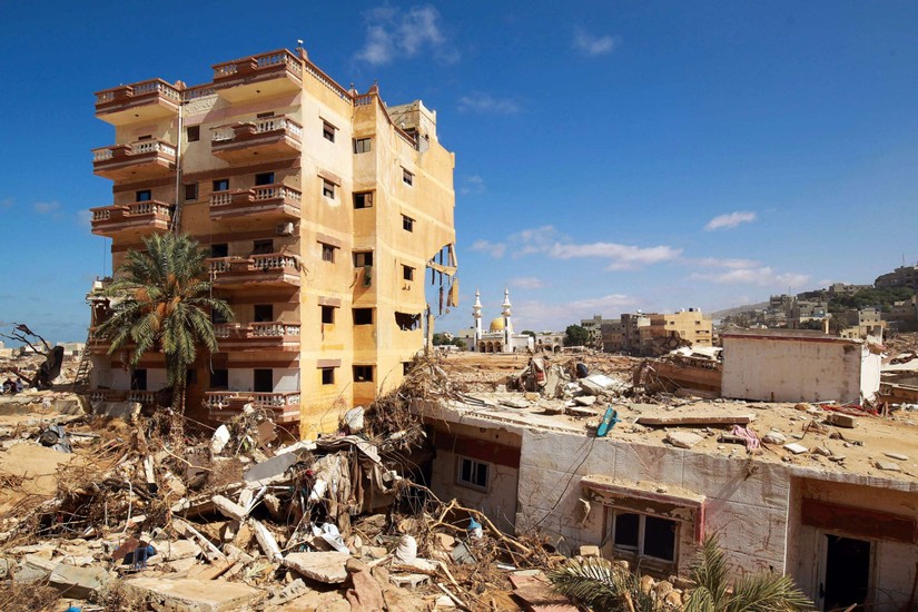 Khung cảnh đổ n&aacute;t sau lũ lụt tại Derna, Libya. Ảnh: ABC News