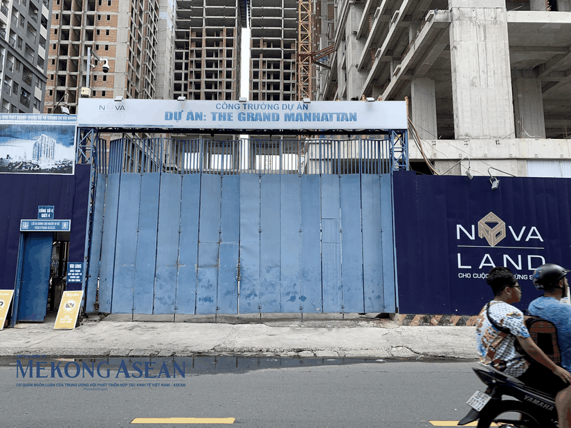 Một g&oacute;c dự &aacute;n The Grand Manhattan tại TP HCM của Novaland. Ảnh: Minh Phong