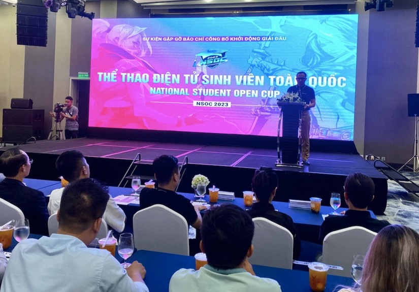 Ch&iacute;nh thức khởi động Giải đấu thể thao điện tử sinh vi&ecirc;n to&agrave;n quốc National Student Open Cup 2023. Ảnh: H&agrave; Anh.