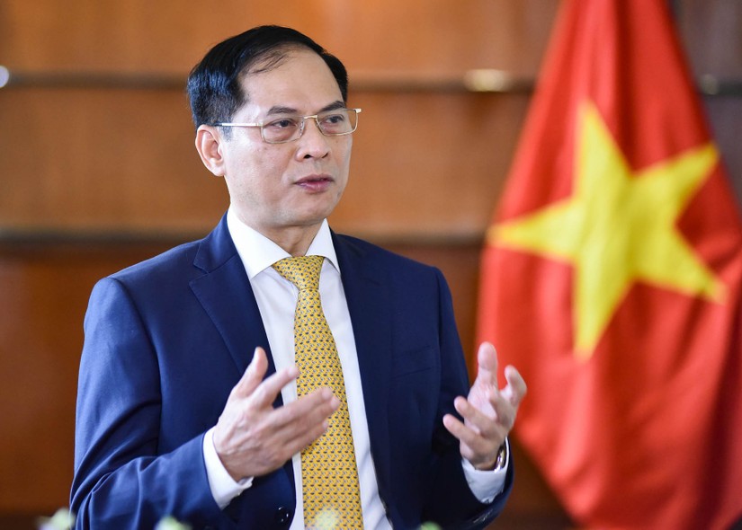 Bộ trưởng Ngoại giao B&ugrave;i Thanh Sơn. Ảnh: BNG