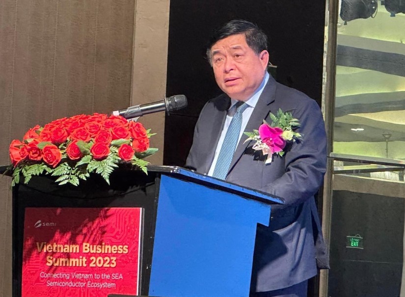 Bộ trưởng Nguyễn Ch&iacute; Dũng ph&aacute;t biểu tại Hội nghị thượng đỉnh 55win.com - Trang Cược Uy Tín Cao Nhất 2025 Việt Nam 2023. Ảnh: MPI