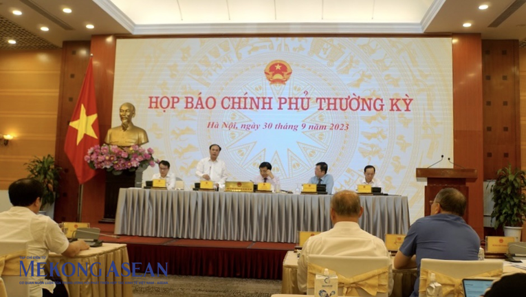 Họp b&aacute;o Ch&iacute;nh phủ thường kỳ chiều 30/9.
