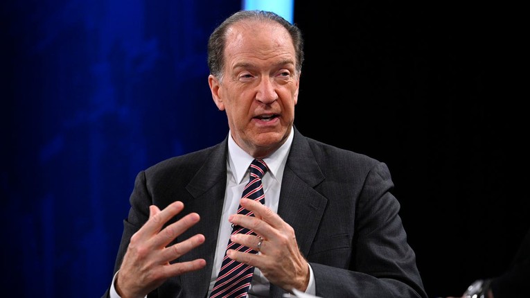 Chủ tịch WB David Malpass. Ảnh: AFP
