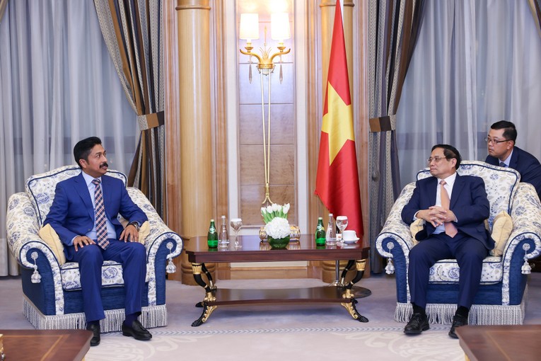 &Ocirc;ng Shehim Kottilingal, Gi&aacute;m đốc Tập đo&agrave;n Lulu đ&aacute;nh gi&aacute; cao c&aacute;c mặt h&agrave;ng của Việt Nam rất được người ti&ecirc;u d&ugrave;ng tại Trung Đ&ocirc;ng ưa chuộng. Ảnh: VGP