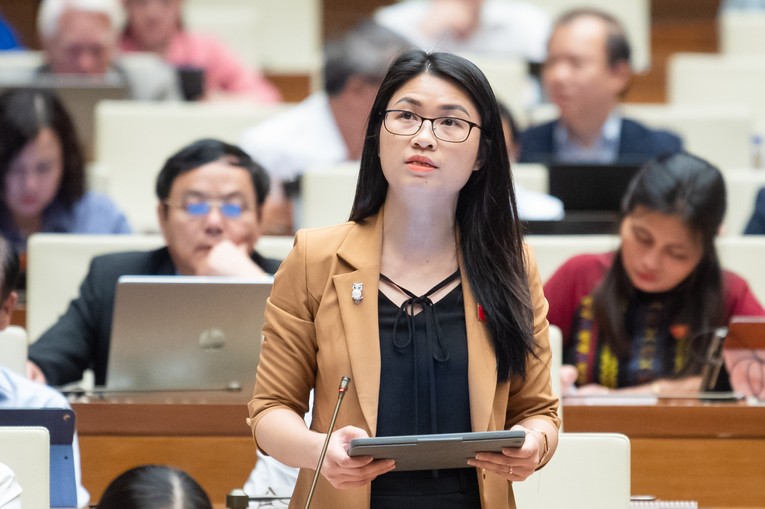 Đại biểu Đinh Thị Ngọc Dung - Đo&agrave;n ĐBQH tỉnh Hải Dương