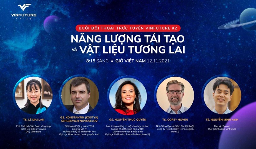 Chương tr&igrave;nh Đối thoại trực tuyến to&agrave;n cầu do Quỹ VinFuture tổ chức.