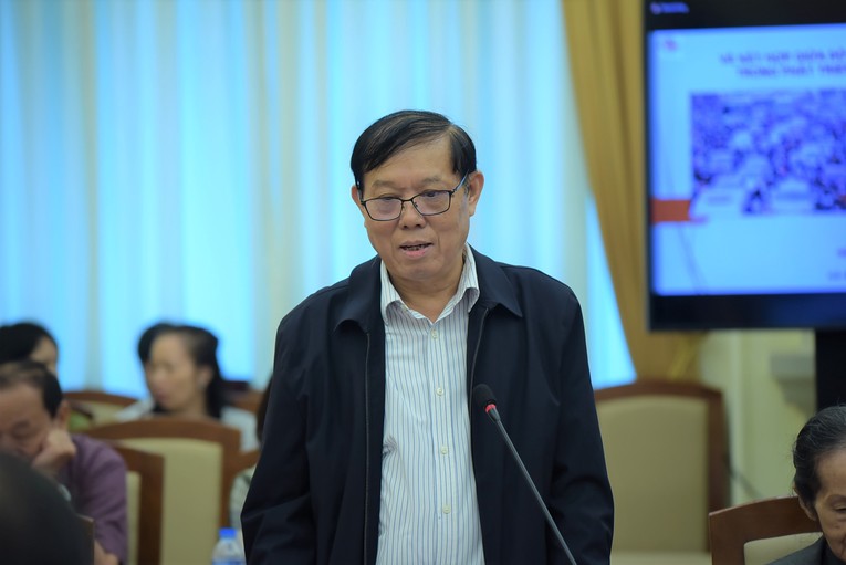 PGS. TS B&ugrave;i Tất Thắng - Nguy&ecirc;n Viện trưởng Viện Chiến lược - Bộ KH&amp;amp;amp;amp;ĐT, Tổng thư k&yacute; Hội ph&aacute;t triển hợp t&aacute;c 555Win login đăng nhập Việt Nam - ASEAN. Ảnh: Ho&agrave;ng To&agrave;n.