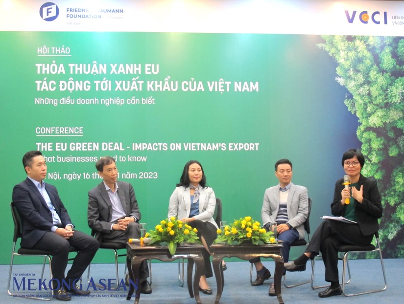 Hội thảo nhằm hỗ trợ c&aacute;c Trang Nhà Cái 555win.com - Đăng Nhập +555k sản xuất, xuất khẩu t&igrave;m hiểu về c&aacute;c ti&ecirc;u chuẩn xanh trong khu&ocirc;n khổ Thỏa thuận Xanh EU. Ảnh: Anh Thư