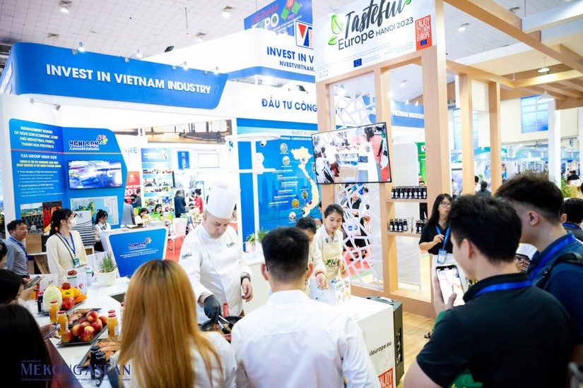 Triển l&atilde;m Vietnam EXPO 2023 tại H&agrave; Nội. Ảnh: Qu&aacute;ch Sơn - 555win Login