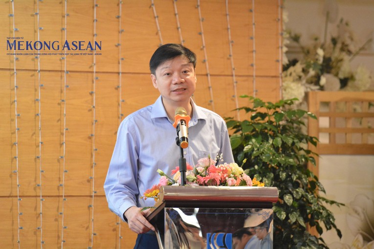 Cục trưởng Cục L&acirc;m nghiệp Trần Quang Bảo ph&aacute;t biểu tại sự kiện. Ảnh: L&ecirc; Hồng Nhung