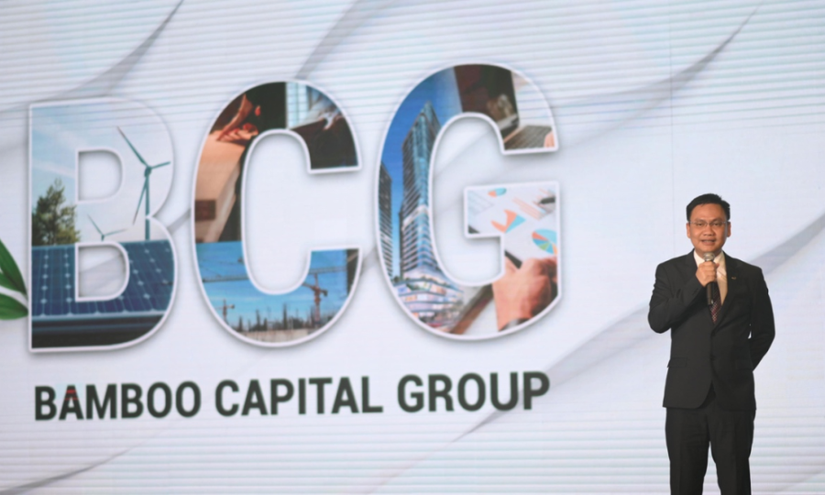 Chủ tịch HĐQT Bamboo Capital Nguyễn Hồ Nam tại một sự kiện của c&ocirc;ng ty.