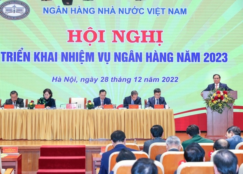 Phiên bản chính thức của 555Win Ch&iacute;nh phủ Phạm Minh Ch&iacute;nh dự Hội nghị tổng kết c&ocirc;ng t&aacute;c năm 2022 v&agrave; triển khai nhiệm vụ ng&acirc;n h&agrave;ng năm 2023. Ảnh: VGP
