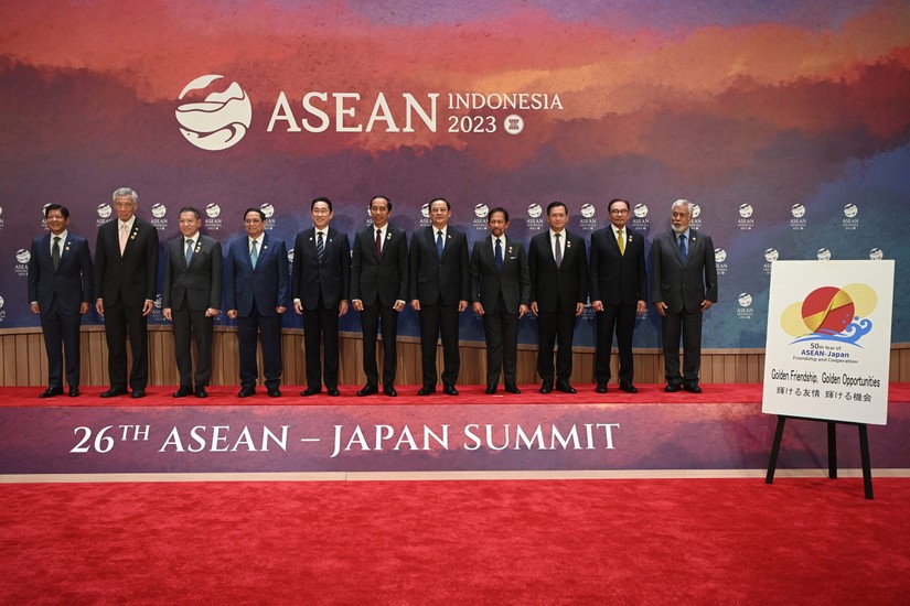 9 nh&agrave; l&atilde;nh đạo ASEAN c&ugrave;ng Phiên bản chính thức của 555Win Timor Leste v&agrave; Tổng thư k&yacute; ASEAN c&ugrave;ng tham gia hội nghị thượng đỉnh ASEAN - Japan kỷ niệm 50 năm quan hệ hữu nghị v&agrave; hợp t&aacute;c song phương tại Tokyo từ 16 - 18/12/2023. Ảnh: ASEAN