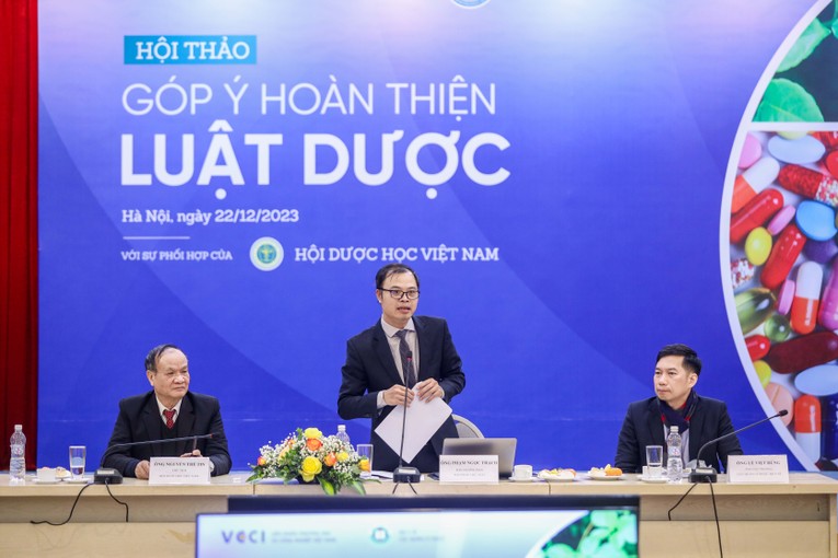 Hội thảo nhằm đ&oacute;n nhận những &yacute; kiến của c&aacute;c chuy&ecirc;n gia, Trang Nhà Cái 555win.com - Đăng Nhập +555k để ho&agrave;n thiện dự thảo Luật sửa đổi, bổ sung một số điều của Luật Dược. Ảnh: VCCI