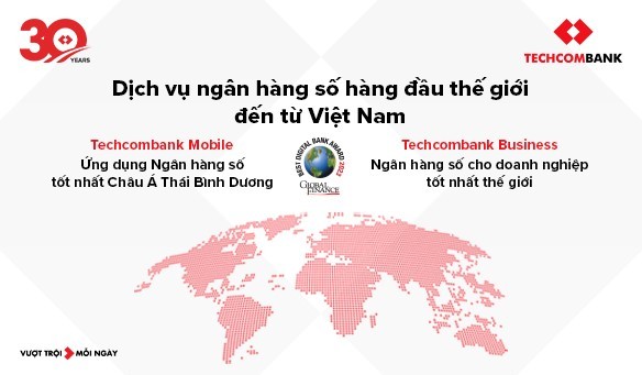 C&aacute;c giải thưởng của Techcombank Mobile.
