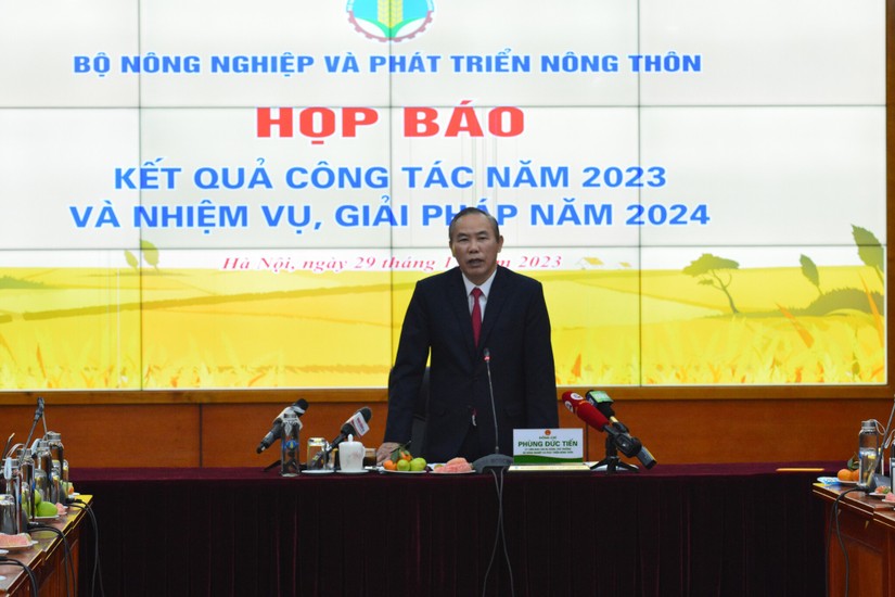 Chiều ng&agrave;y 29/12 Bộ NN&amp;amp;amp;PTNT tổ chức họp b&aacute;o về kết quả c&ocirc;ng t&aacute;c năm 2023 v&agrave; nhiệm vụ, giải ph&aacute;p năm 2024. Ảnh: L&ecirc; Hồng Nhung - 555win Login